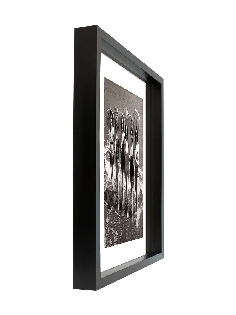 Brookpace Lascelles girls with parasols wall art black white 50x40cm (British brand)