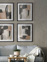 Next Brookpace Lascelles Arrangement I Natural Black Abstract Wall Art 50 x 61cm- Buy online at McGrocer