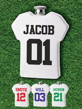 Next Loveabode Personalised Football Hip Flask White 5.5oz- Buy online at McGrocer