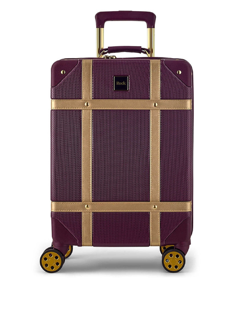 Rock Vintage Purple Cabin Suitcase - British product