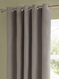 Furn silver velvet eyelet blackout curtains 229x183cm, imported from the UK