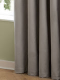 Furn silver velvet eyelet blackout curtains 229x183cm, imported from the UK