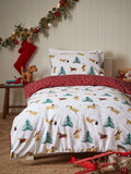 Vantona Christmas sausage dog duvet cover set (British brand)