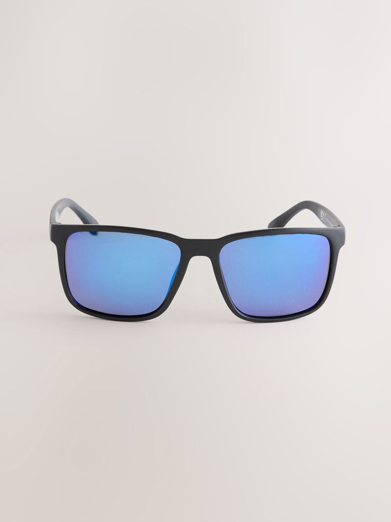 Polarised sport sunglasses with mirror lenses, imported from the UK