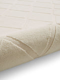 Catherine Lansfield cream cosy diamond washable rug, imported from the UK