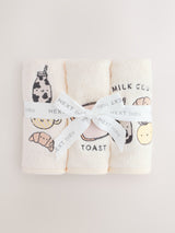 Next Milk Club 3 Pack Face Cloths- Buy online at McGrocer