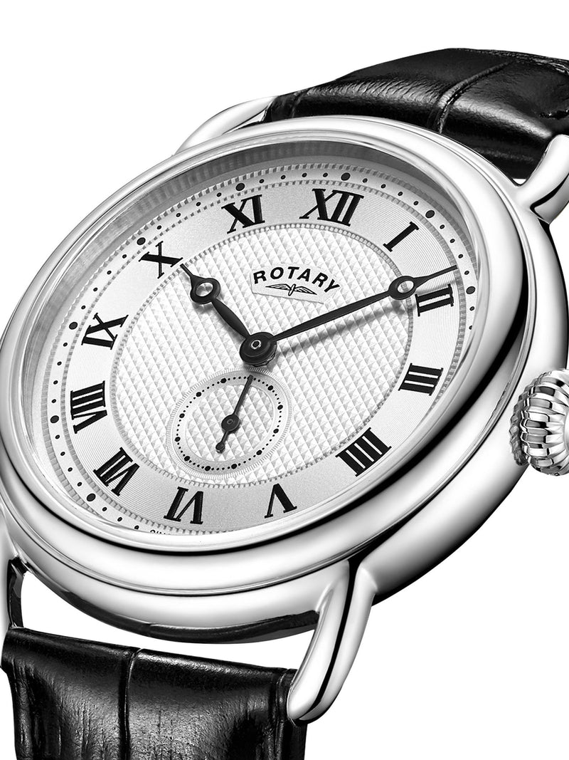 Rotary Sherlock Black Heritage watch 38mm - British product