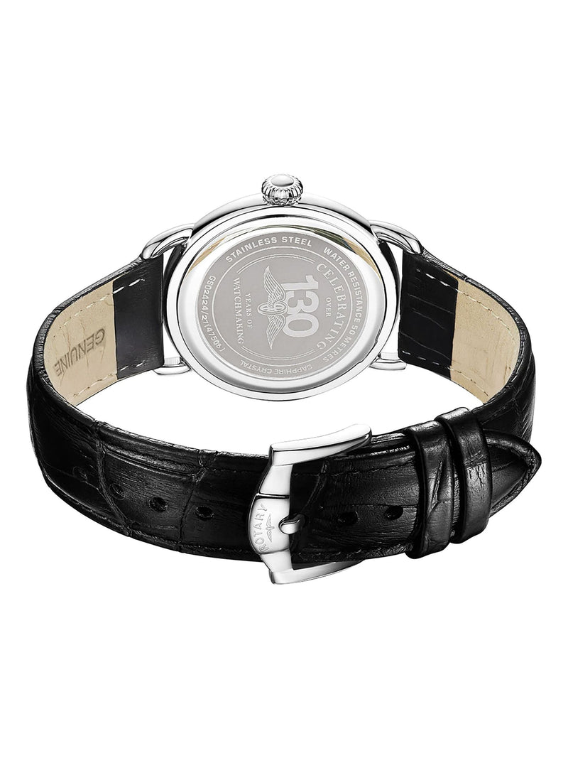 Rotary Sherlock Black Heritage watch 38mm - British product