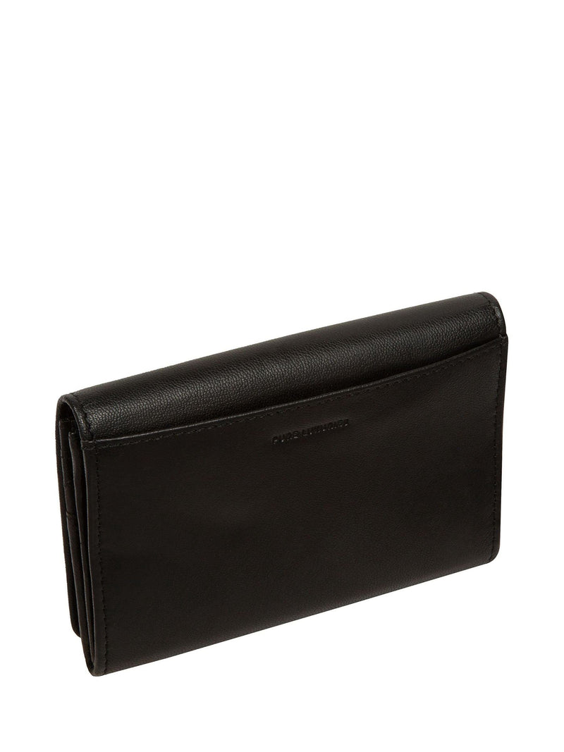 Pure Luxuries London black leather Amber purse (British brand)