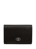 Pure Luxuries London black leather Amber purse (British brand)