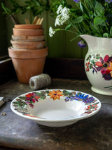 Next Emma Bridgewater Cream Autumn Flowers Soup Plate- Buy online at McGrocer