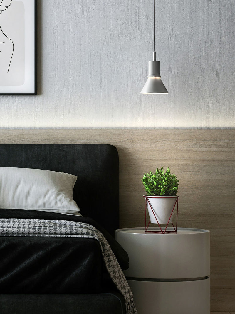 Anglepoise Type 80 pendant glass ceiling light grey mist, UK version