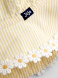 JoJo Maman Bébé yellow daisy trim sun hat - British product