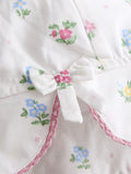 JoJo Maman Bebe white floral baby sun hat - British product