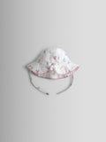 JoJo Maman Bebe white floral baby sun hat - British product