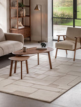 Next Gallery Home White Denver Tufted Graphic Rug- Buy online at McGrocer