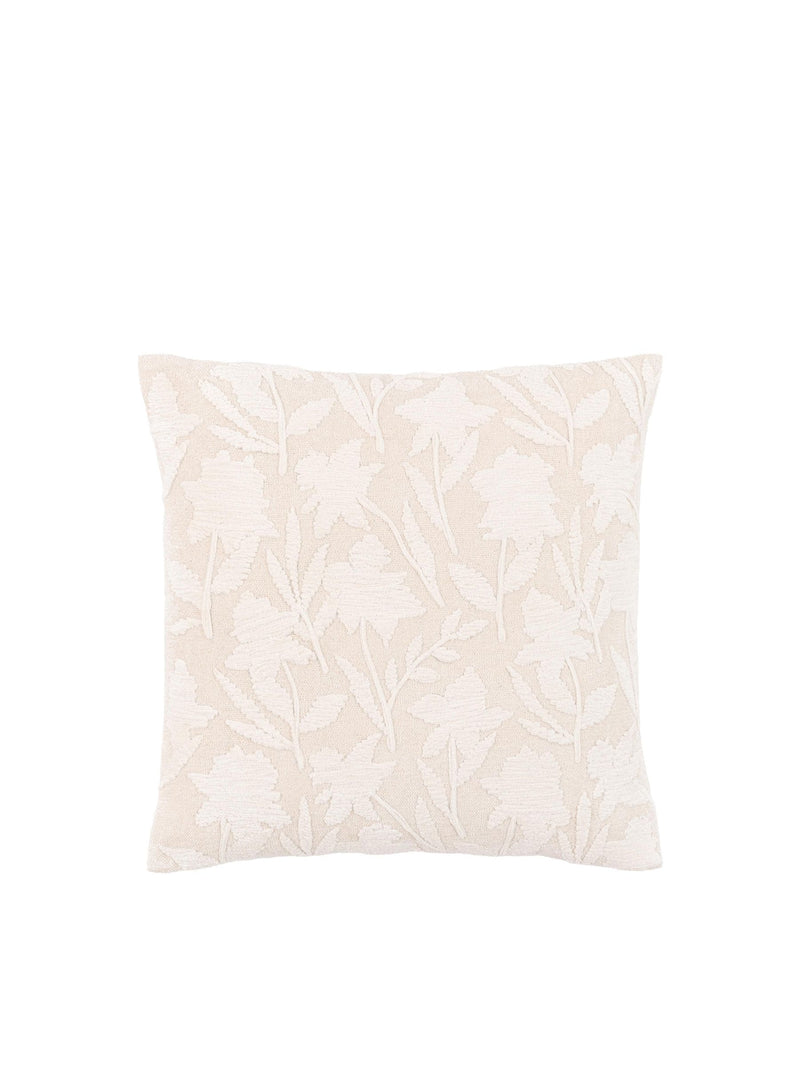 Gallery Home Eira taupe floral cushion, 100% cotton, imported from the UK