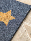 Gallery Home grey triplex star coir doormat 40cm - British product