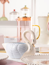 Next Yvonne Ellen Blue Gravy Boat Swan Stoneware Gravy Boat- Buy online at McGrocer