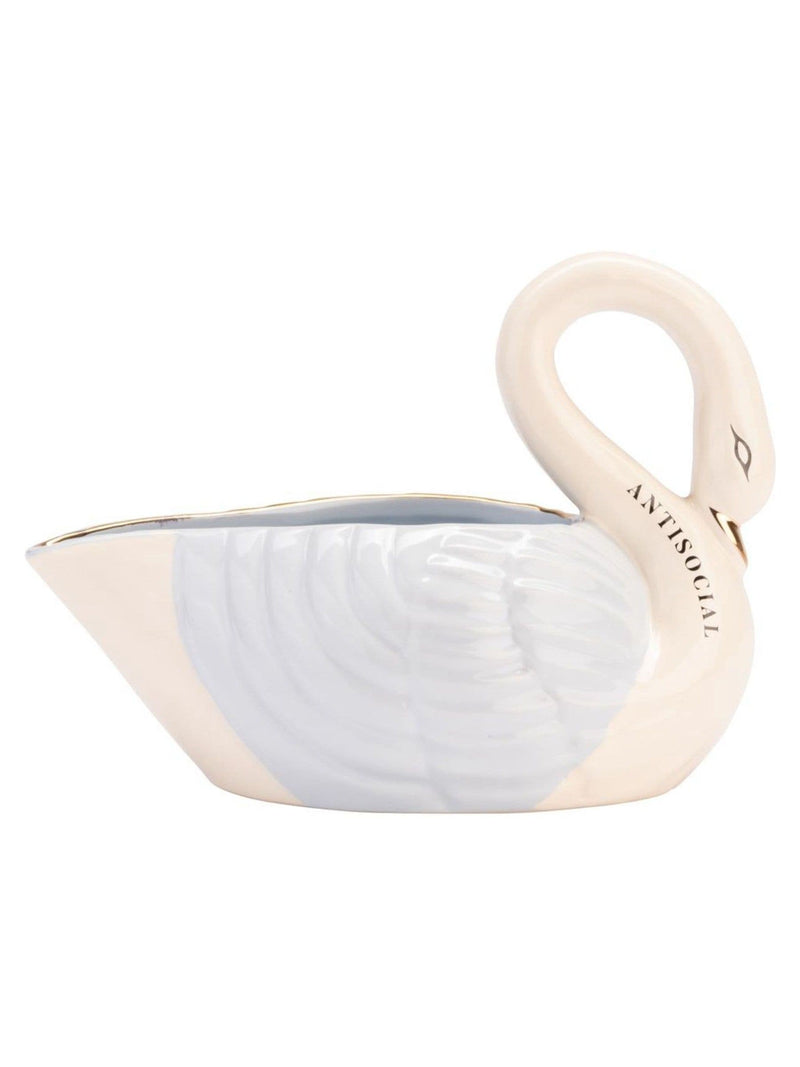Yvonne Ellen Blue Swan Gravy Boat stoneware - British product