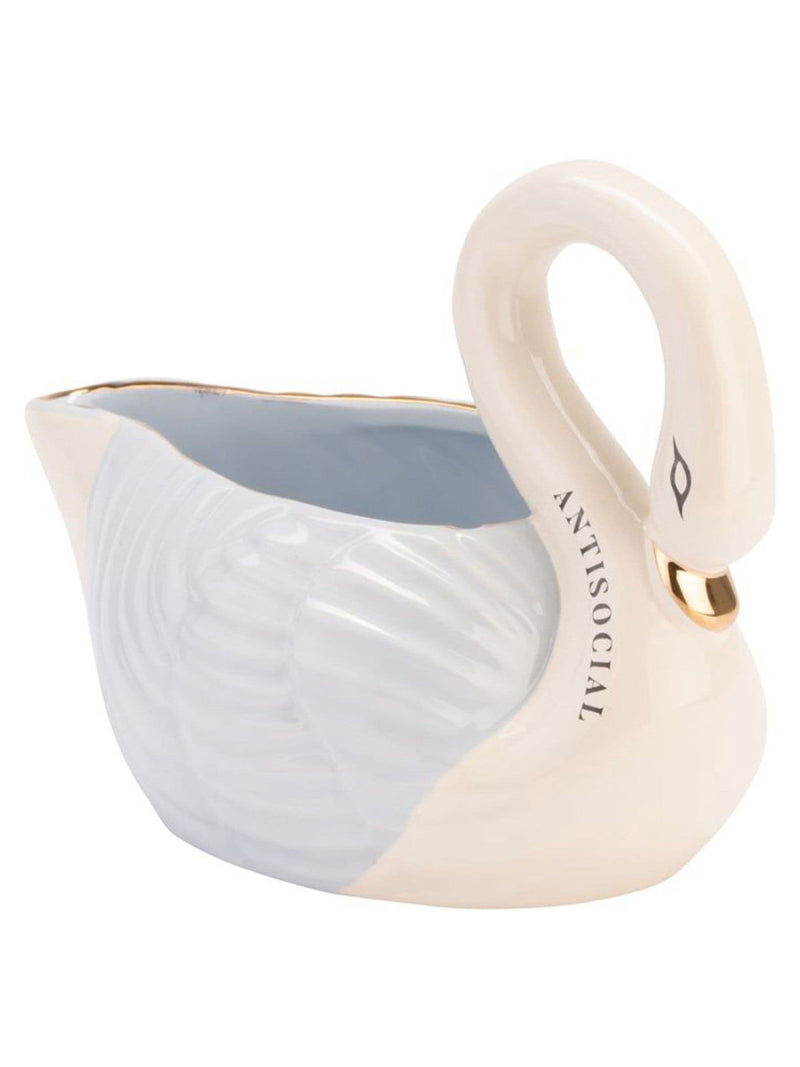 Yvonne Ellen Blue Swan Gravy Boat stoneware - British product