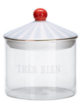 Next Yvonne Ellen Blue Tres Bien Small Storage Glass- Buy online at McGrocer