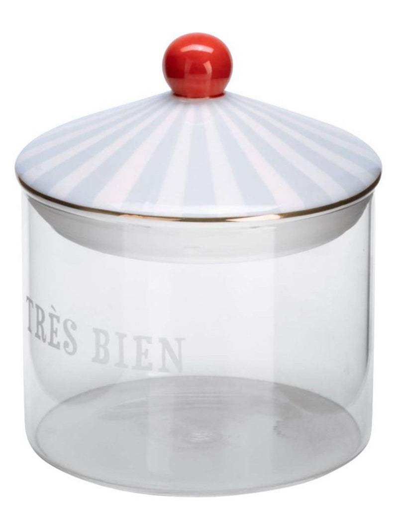 Yvonne Ellen blue small storage glass jar, imported from the UK