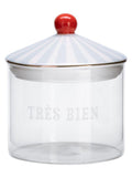 Yvonne Ellen blue small storage glass jar, imported from the UK