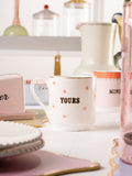 Yvonne Ellen pink giraffe stacking mugs set of 2 - British product