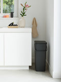 Brabantia Grey recycle bin 40L - British product
