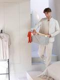 Brabantia grey foldable laundry basket 40L, imported from the UK