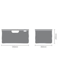 Brabantia grey foldable laundry basket 40L, imported from the UK