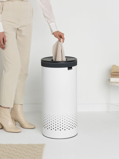 Next Brabantia White Laundry Bin 35L- Buy online at McGrocer