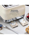 Swan Cream Retro 4 Slice Toaster - British product