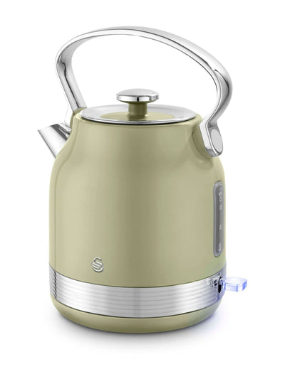 Next Swan Green Retro Traditional Electric Kettle 1.7L- Buy online at McGrocer