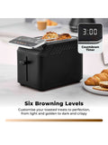 Tower Mirage 2 slice toaster black 925W (British brand)