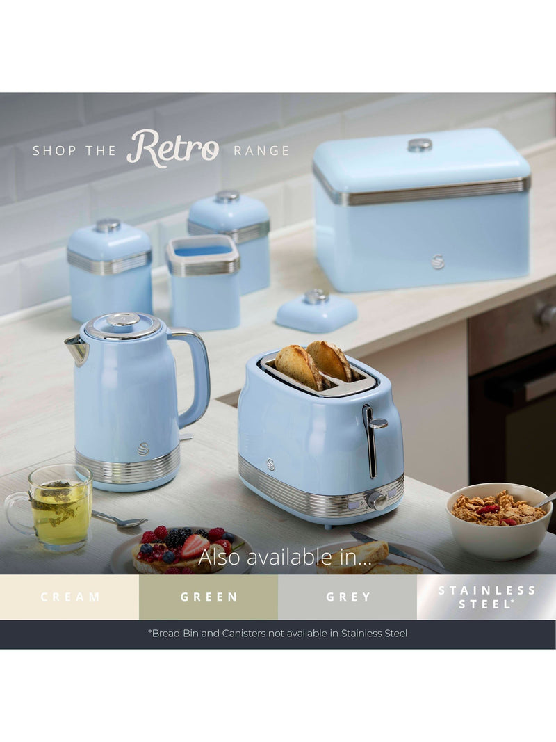 Swan Grey Retro 2 Slice Toaster (British brand)