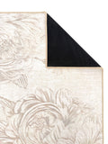 Hug Rug cream muted floral print rug - British product