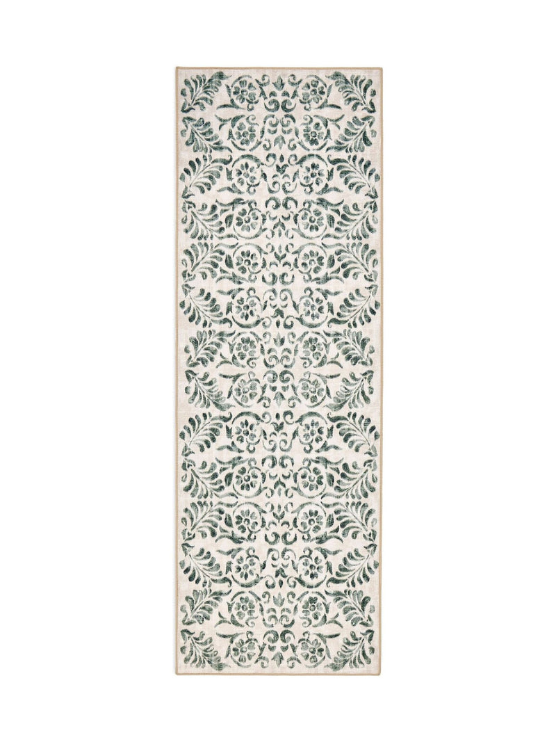 Hug Rug green vintage scroll runner 75x220cm (British brand)