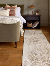 Next Hug Rug Cream Muted Floral Print Runner Rug 75x220cm- Buy online at McGrocer