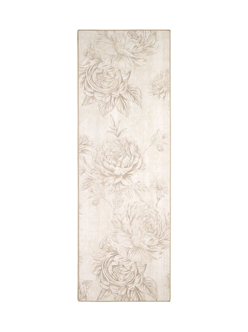 Hug Rug cream floral print runner 75x220cm (British brand)