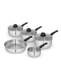 Swan 5 piece stainless steel cookware set (British brand)