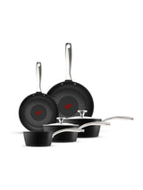 Next Tower 5 Piece Black Smart Start Ultra Forged Frying Pan and Saucepan Cookware Set- Buy online at McGrocer