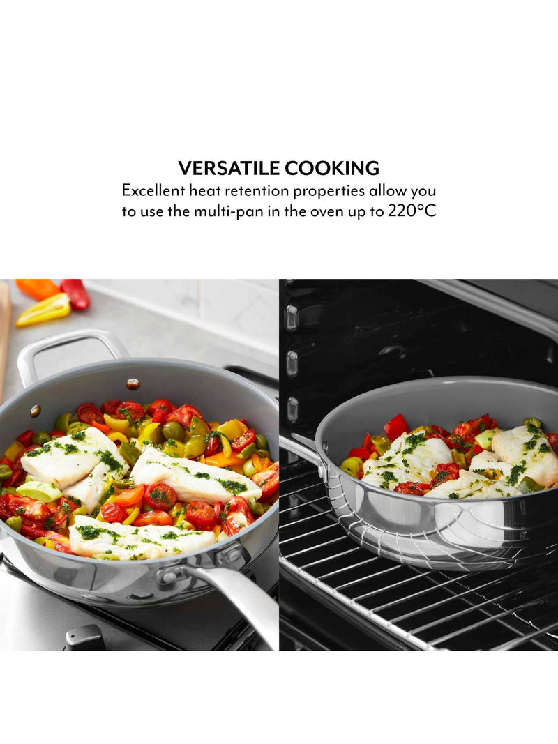 Sur La Table stainless steel TriPly multi-pan with lid 28cm (British brand)