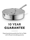 Sur La Table stainless steel TriPly multi-pan with lid 28cm (British brand)