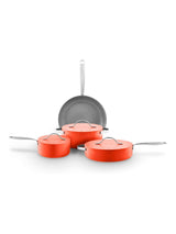 Next Sur La Table Orange Colour Me Happy Cookware 5 Piece Set- Buy online at McGrocer