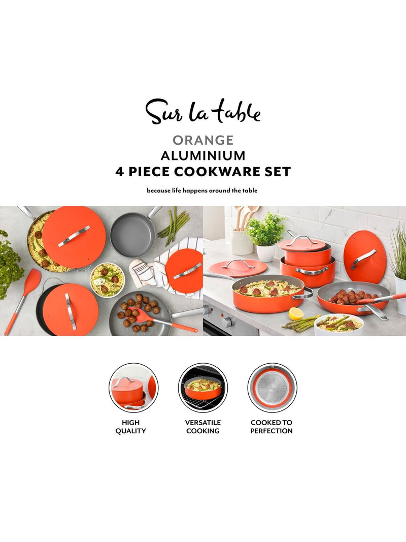 Sur La Table Orange Cookware 5 Piece Set (British brand)