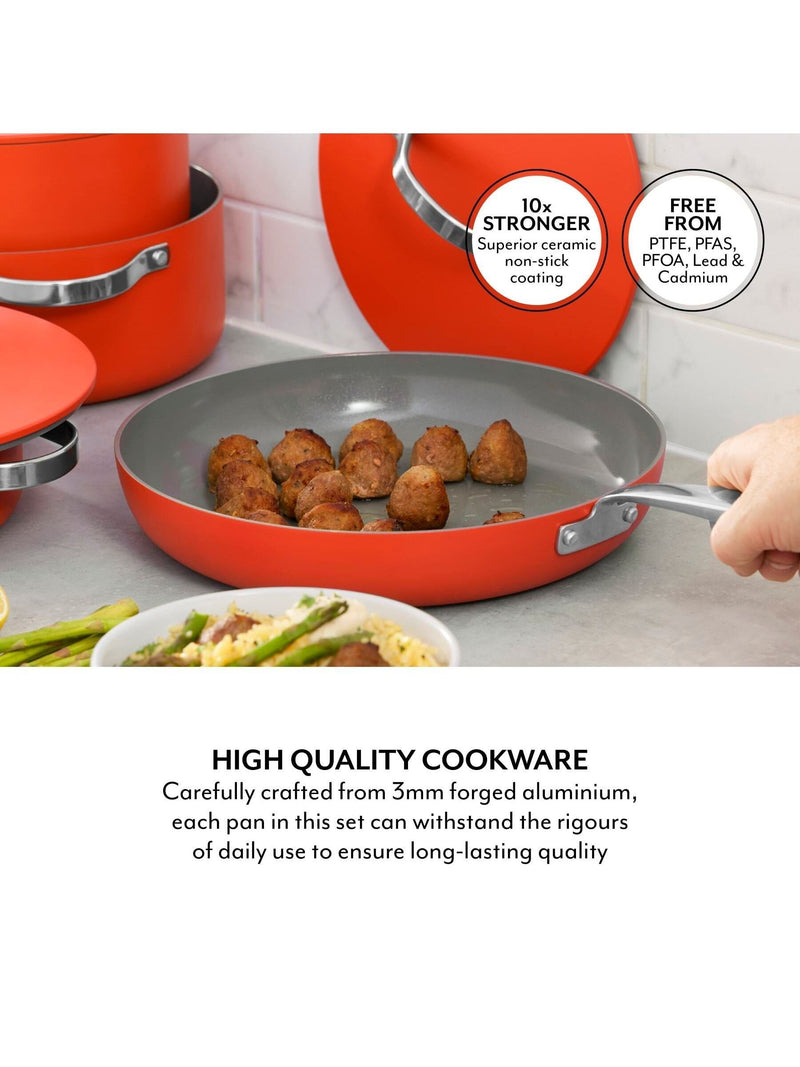 Sur La Table Orange Cookware 5 Piece Set (British brand)