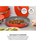 Sur La Table Orange Cookware 5 Piece Set (British brand)