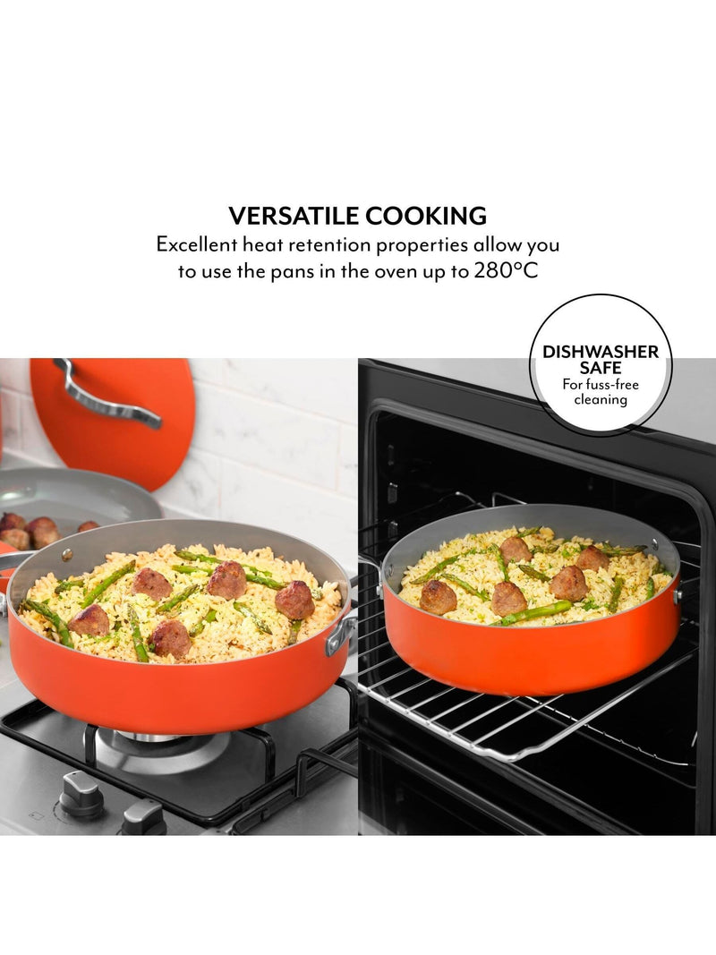 Sur La Table Orange Cookware 5 Piece Set (British brand)